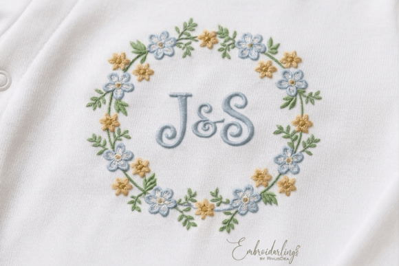 Download Baby Monogram Frame Embroidery Designs - Embroidery designs Collection