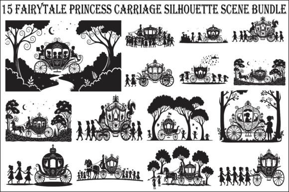 Download Fairytale Princess Carriage Bundle - Princess carriage Collection