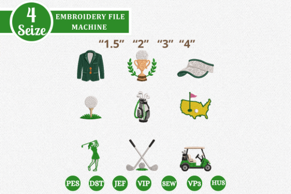 Download Mini Golf Embroidery Set - Mini Collection