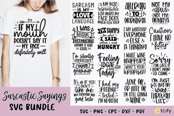 Download Sarcastic Sayings SVG Bundle - Sayings Collection
