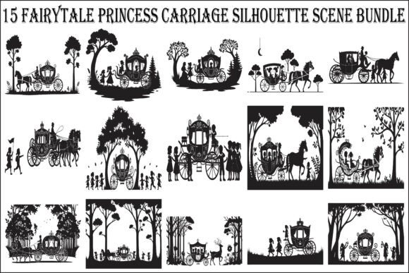 Download Fairytale Princess Carriage Bundle - Princess carriage Collection