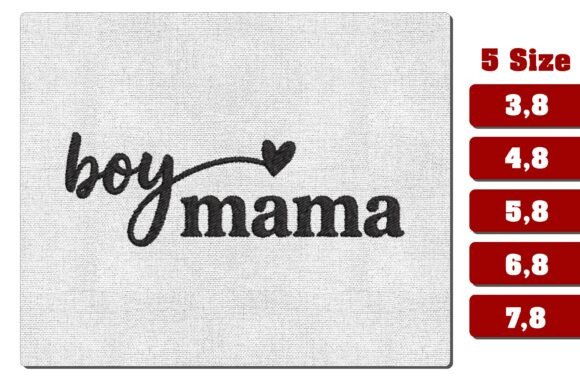 Download Boy Mama Minimalist Heart Embroidery - Mini Collection