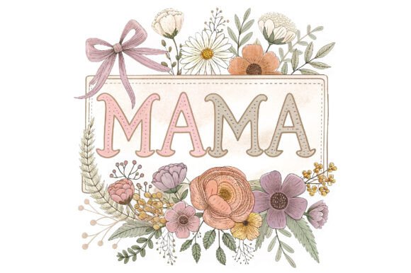 Download Floral Mama Embroidery, Mother's Day - Floral mama embroidery Collection
