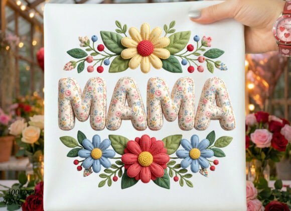 Download Boho Floral Mama Embroidery Design PNG - Floral mama embroidery Collection