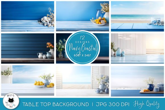 Download Navy Coastal Beach Table Top Backgrounds - Top Collection
