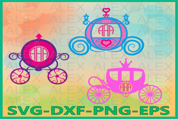 Download Princess Carriage Monogram - Princess carriage Collection