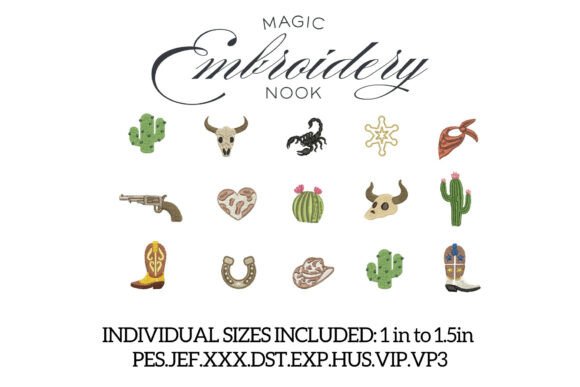 Download Mini Western Bundle X 15 Designs - Premium Bundle